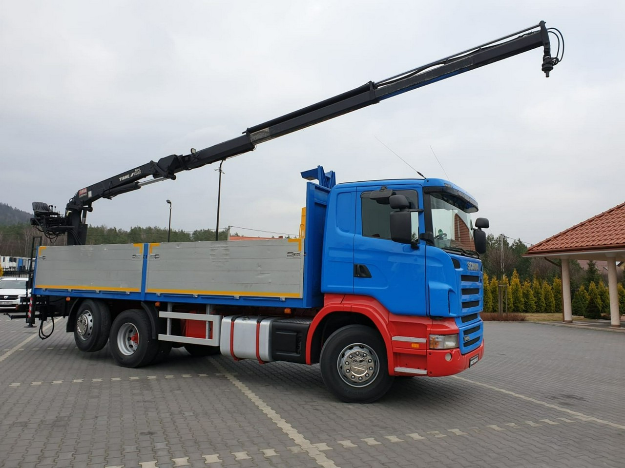 Scania R 400 LB 6x2 HDS Budowlanka Widły Oś Skrętna Super Stan - Грузовик бортовой/ Платформа, Автоманипулятор: фото 1 Scania R 400 LB 6x2 HDS Budowlanka Widły Oś Skrętna Super Stan - Грузовик бортовой/ Платформа, Автоманипулятор: фото 1