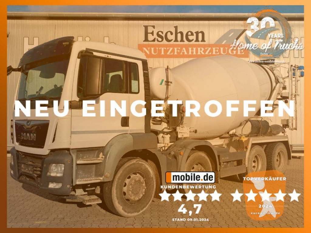 MAN TGS 32.360 8x4 / 9 m³ Stetter-Aufbau - Автобетоносмеситель: фото 1 MAN TGS 32.360 8x4 / 9 m³ Stetter-Aufbau - Автобетоносмеситель: фото 1