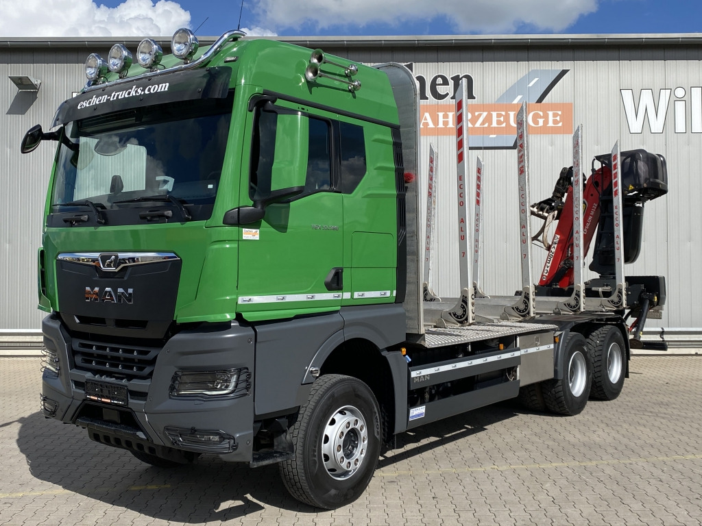 MAN TGX 33.580 6x4 BB Kurzholzaufbau / Kran - Лесовоз, Автоманипулятор: фото 1 MAN TGX 33.580 6x4 BB Kurzholzaufbau / Kran - Лесовоз, Автоманипулятор: фото 1