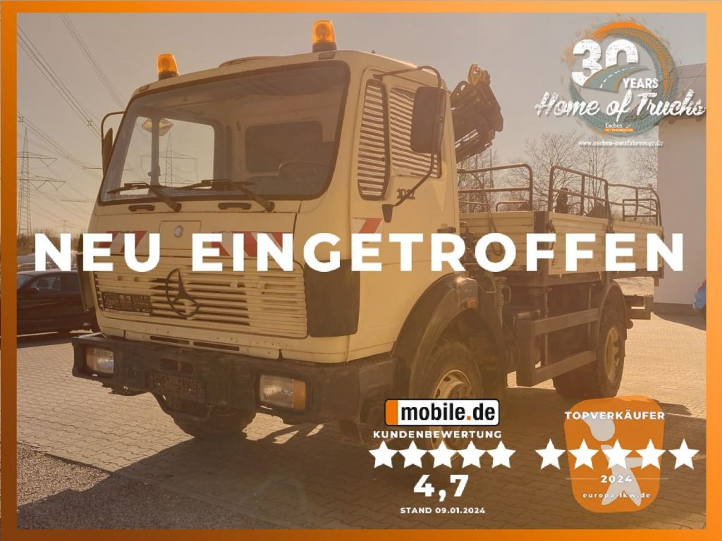 Mercedes-Benz 1017 4x4 Allrad Pritsche | HIAB 060-2 Kran*36TKM - Грузовик бортовой/ Платформа, Автоманипулятор: фото 1 Mercedes-Benz 1017 4x4 Allrad Pritsche | HIAB 060-2 Kran*36TKM - Грузовик бортовой/ Платформа, Автоманипулятор: фото 1