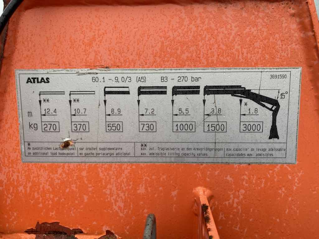 Mercedes-Benz 815 / Atlas-Faltkran - Грузовик бортовой/ Платформа, Автоманипулятор: фото 3 Mercedes-Benz 815 / Atlas-Faltkran - Грузовик бортовой/ Платформа, Автоманипулятор: фото 3