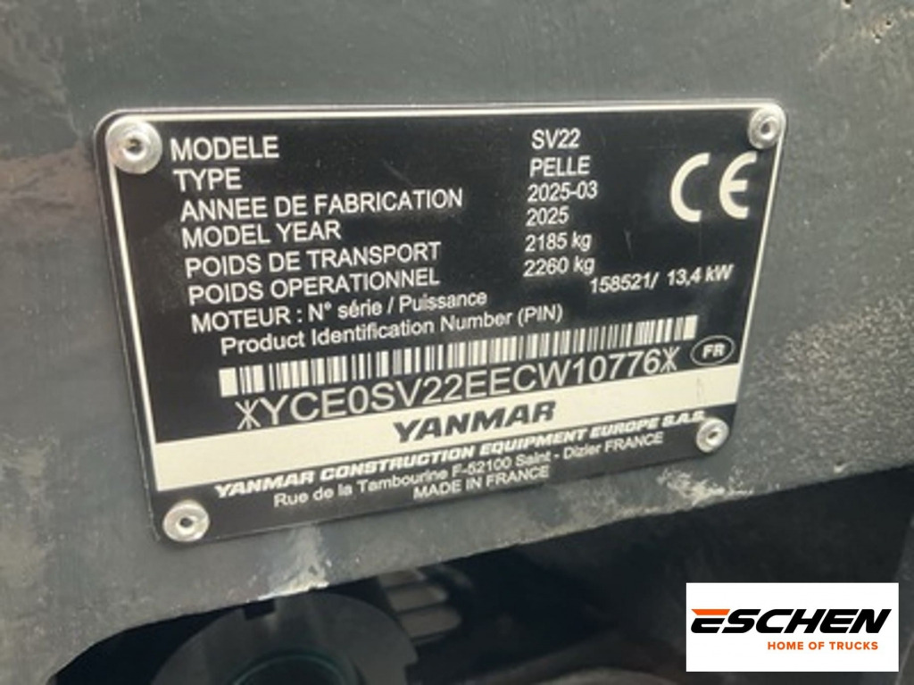 Новый Мини-экскаватор Yanmar SV22 CLASSIC R Mini (Unbenutzt): фото 10