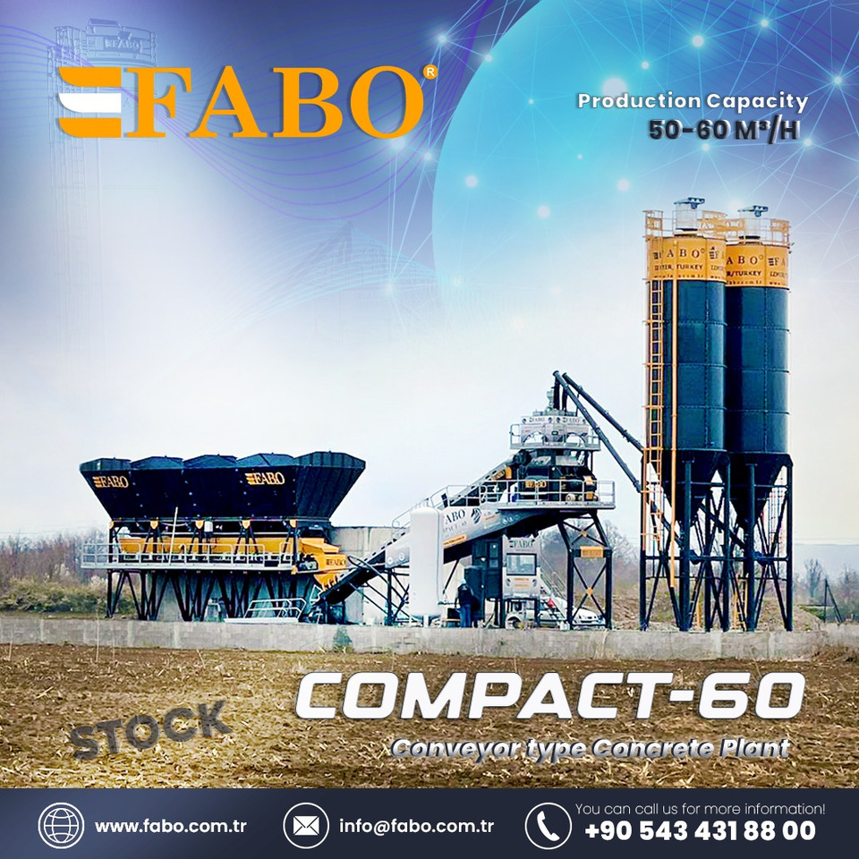 Новый Бетонный завод FABO compact concrete plant: фото 1