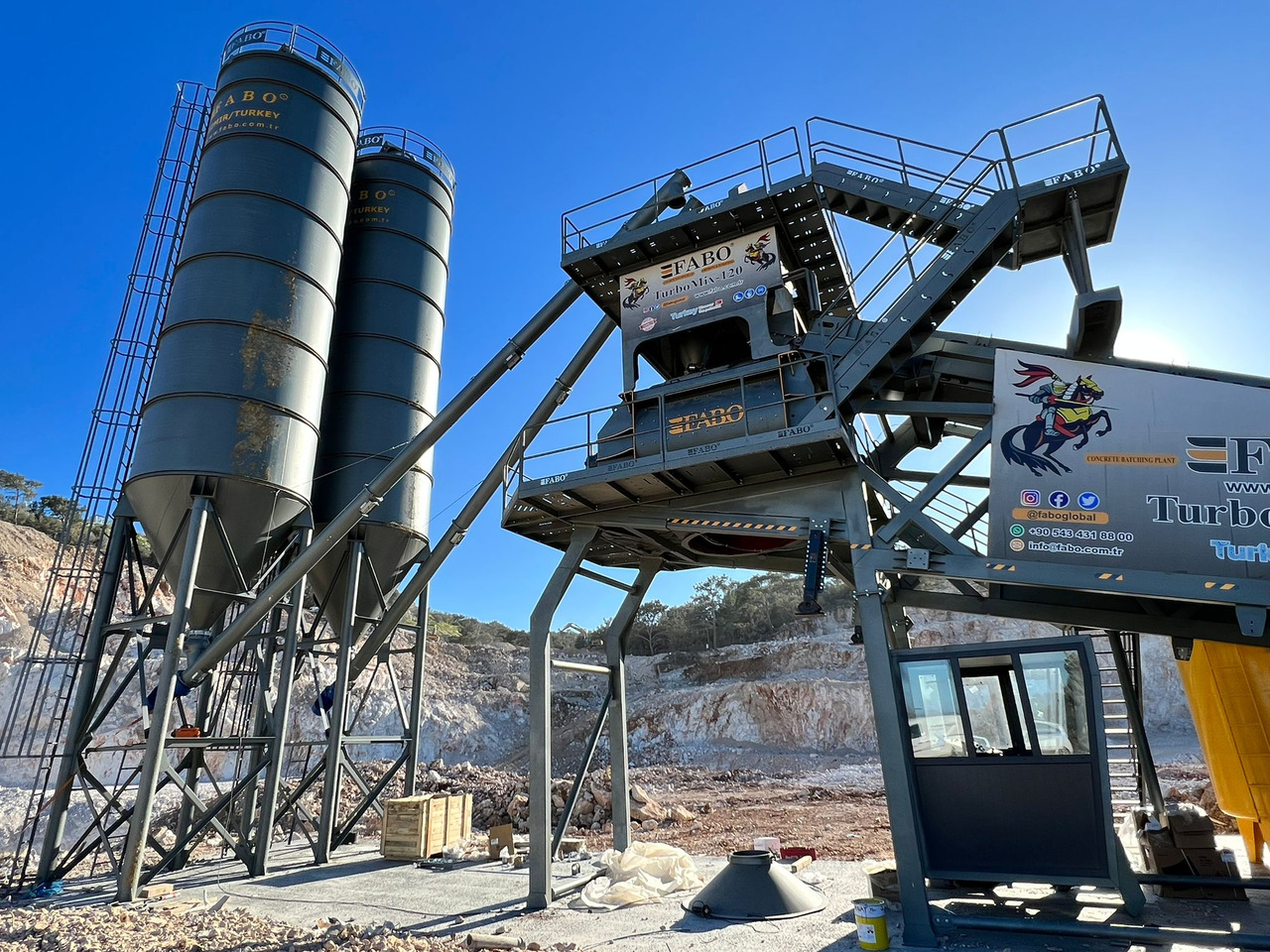 FABO mobile concrete batching plant - Бетонный завод: фото 2 FABO mobile concrete batching plant - Бетонный завод: фото 2