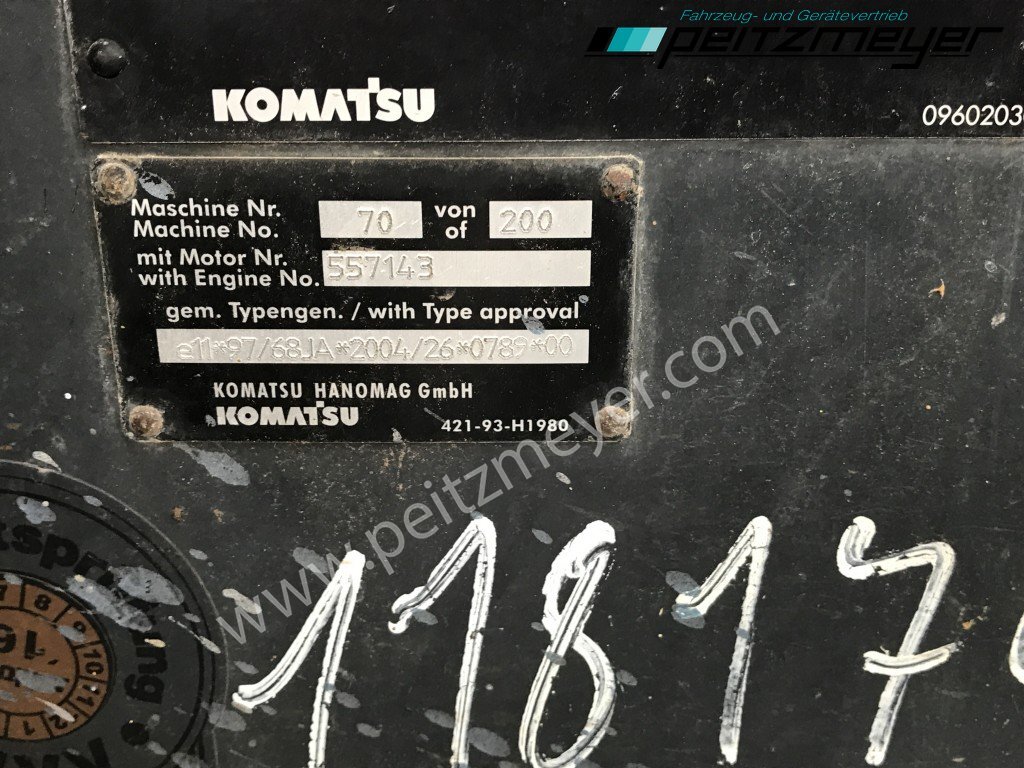 Колёсный погрузчик Komatsu RADLADER WA 80-6 Palettengabel und Standardschaufel: фото 16