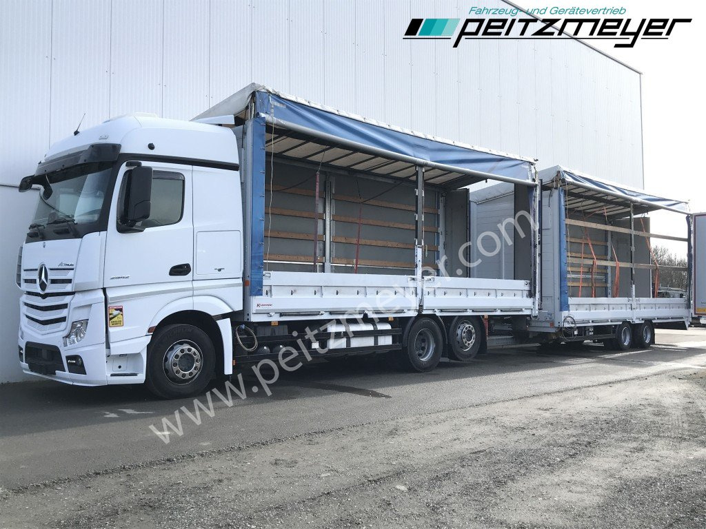 MERCEDES-BENZ Actros 2542 LL Pritsche, EU 6, Klima, Standklima, - Тентованный грузовик: фото 1 MERCEDES-BENZ Actros 2542 LL Pritsche, EU 6, Klima, Standklima, - Тентованный грузовик: фото 1