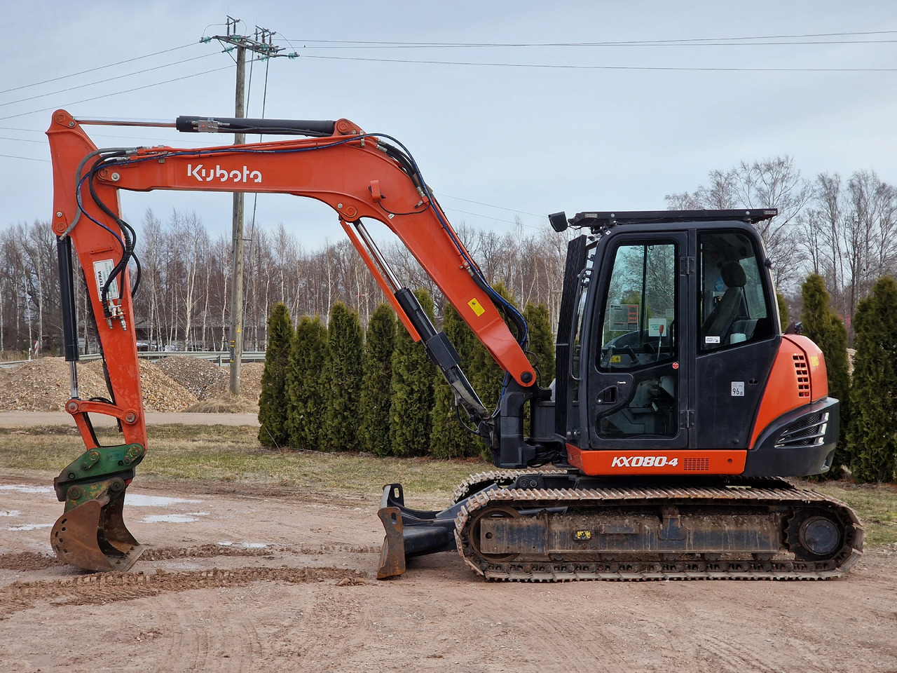 KUBOTA KX080-4. Metal tracks. - Мини-экскаватор: фото 3 KUBOTA KX080-4. Metal tracks. - Мини-экскаватор: фото 3