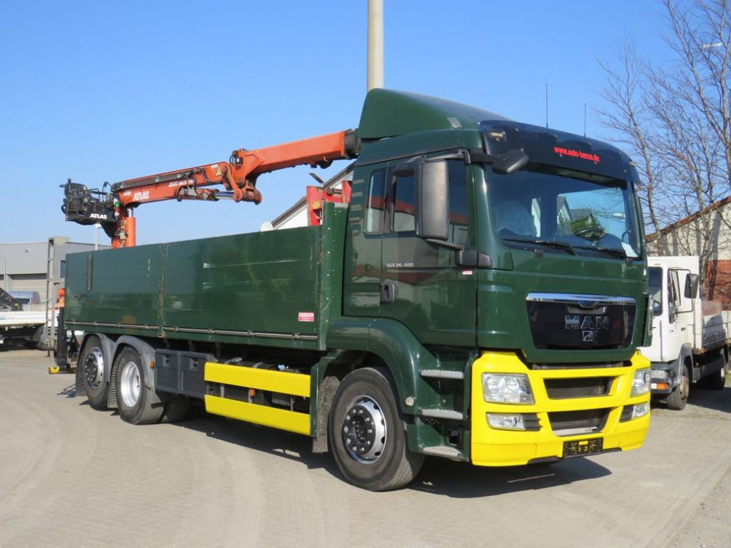 MAN TG-S 26.400 6x2-2 BL Pritsche Heckkran Atlas 165 - Грузовик, Автоманипулятор: фото 2 MAN TG-S 26.400 6x2-2 BL Pritsche Heckkran Atlas 165 - Грузовик, Автоманипулятор: фото 2