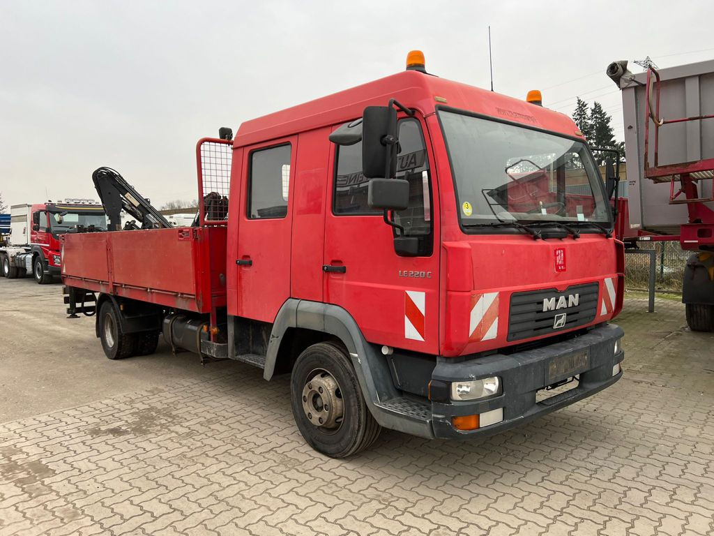 MAN LE 12.225 LC Pritsche Heckkran 6 Zylinder Doka Topzust - Грузовик бортовой/ Платформа, Автоманипулятор: фото 2 MAN LE 12.225 LC Pritsche Heckkran 6 Zylinder Doka Topzust - Грузовик бортовой/ Платформа, Автоманипулятор: фото 2