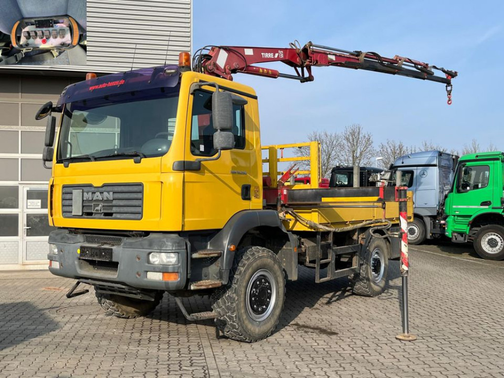 MAN MAN TG-M Pritsche Kran 18.280 4x4 Singelreifen Funkfernbedienung - Грузовик бортовой/ Платформа, Автоманипулятор: фото 1 MAN MAN TG-M Pritsche Kran 18.280 4x4 Singelreifen Funkfernbedienung - Грузовик бортовой/ Платформа, Автоманипулятор: фото 1