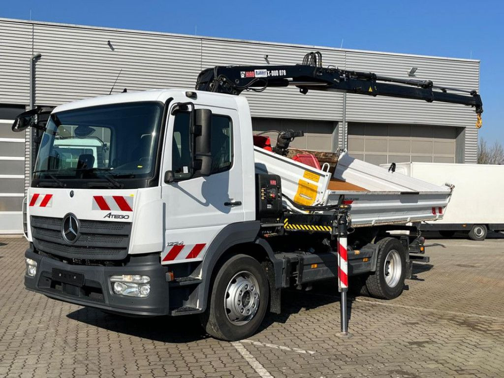 Mercedes-Benz Atego 1224 K 2-Achs Kipper Kran Hiab +Greiferst. - Самосвал, Автоманипулятор: фото 1 Mercedes-Benz Atego 1224 K 2-Achs Kipper Kran Hiab +Greiferst. - Самосвал, Автоманипулятор: фото 1