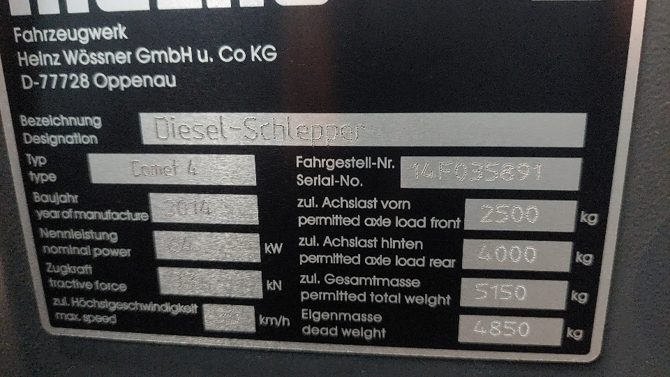 Багажный тягач Mulag Comet 4 Baggage Tractor: фото 11 Багажный тягач Mulag Comet 4 Baggage Tractor: фото 11