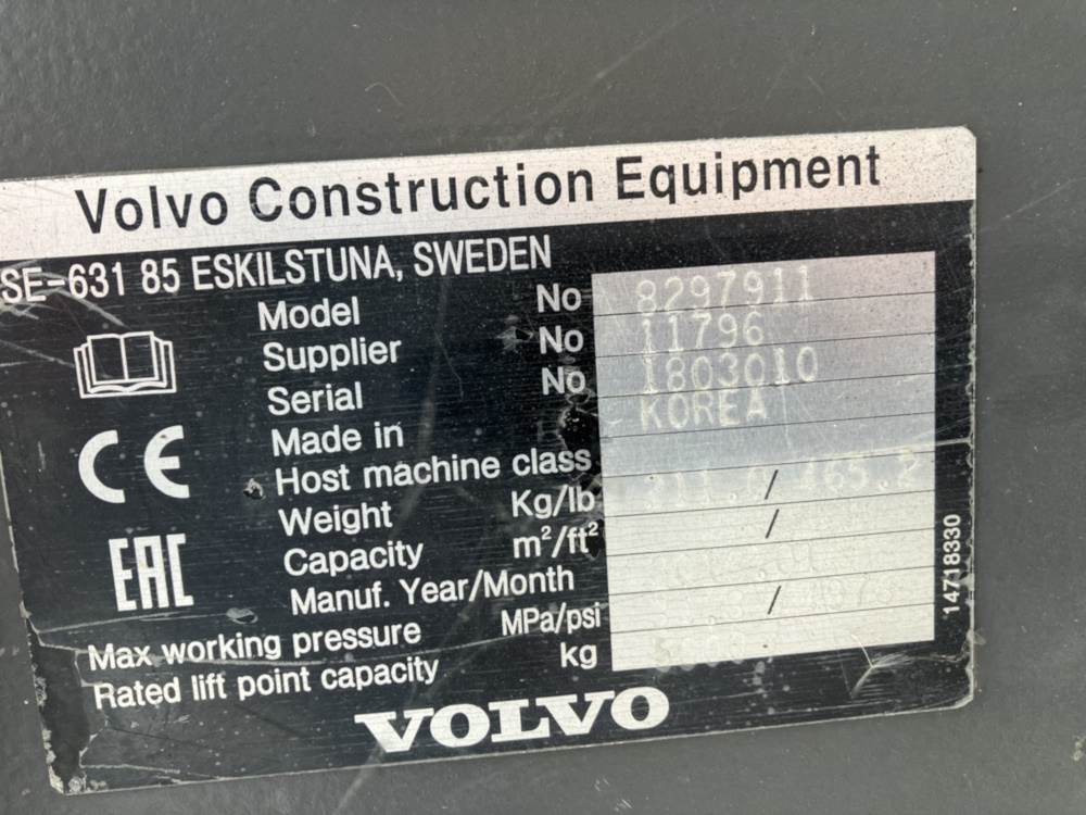 Volvo Schnellwechsler S1 - Сцепное устройство: фото 3 Volvo Schnellwechsler S1 - Сцепное устройство: фото 3