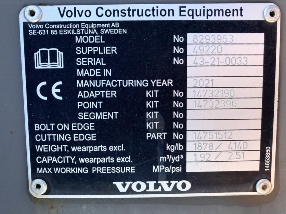 Volvo Tieflöffel mit Zähnen - Festanbau - Экскаватор-погрузчик: фото 5 Volvo Tieflöffel mit Zähnen - Festanbau - Экскаватор-погрузчик: фото 5