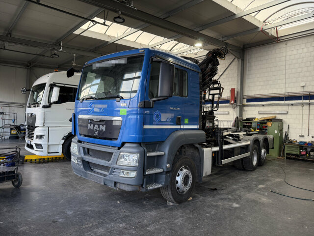 MAN TGS 26.320 6x2 Abrollkipper + Kran HIAB 166 E-5 - Крюковой мультилифт, Автоманипулятор: фото 1 MAN TGS 26.320 6x2 Abrollkipper + Kran HIAB 166 E-5 - Крюковой мультилифт, Автоманипулятор: фото 1