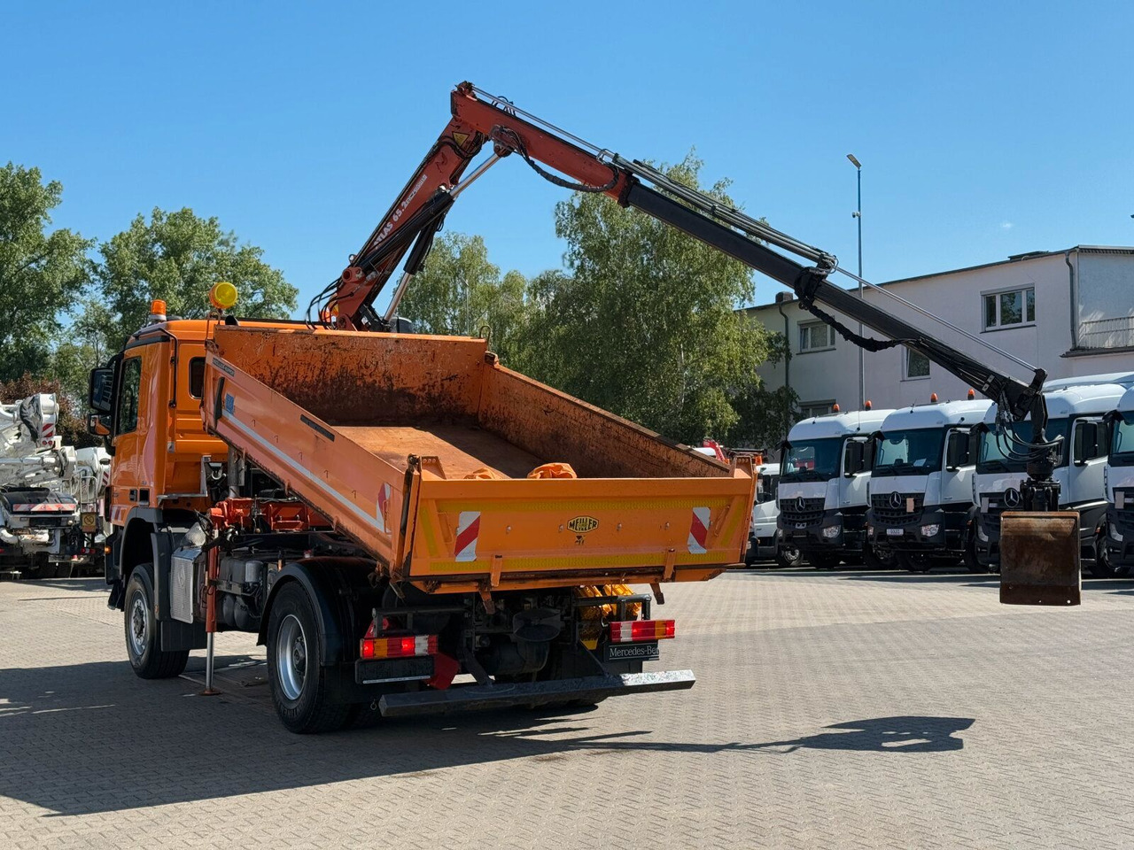 Самосвал, Автоманипулятор Mercedes-Benz ACTROS 2044 4x4 Kipper Kran ATLAS 65.2 A2L: фото 10