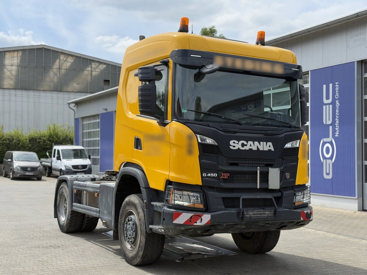 Тягач Scania G450 XT 4x4 Euro 6 SZM Kipphydraulik Blatt/ Luft: фото 1