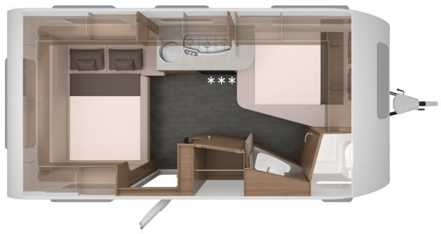 Knaus Sport 450 FU Design Paket - Прицеп дача: фото 3 Knaus Sport 450 FU Design Paket - Прицеп дача: фото 3