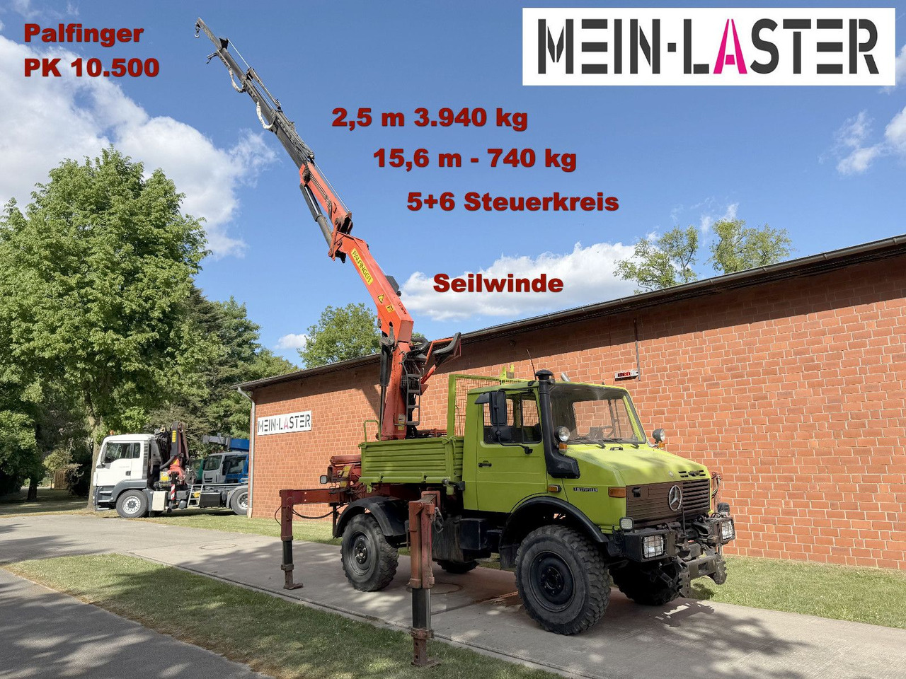 Unimog U 1650 PK 10500 Kran 15 m max. 3,9 t Seilwinde - Автоманипулятор: фото 2 Unimog U 1650 PK 10500 Kran 15 m max. 3,9 t Seilwinde - Автоманипулятор: фото 2