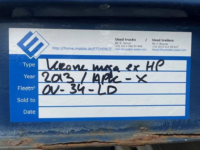 Krone 2013 XL Krone mega schuifzeil trailer - Полуприцеп-фургон: фото 2 Krone 2013 XL Krone mega schuifzeil trailer - Полуприцеп-фургон: фото 2