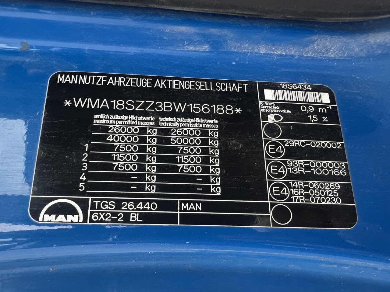 MAN TGS 26.440 6x2-2 BL TGS 26.440 6x2-2 BL, Intarder, Liftachse - Крюковой мультилифт: фото 3 MAN TGS 26.440 6x2-2 BL TGS 26.440 6x2-2 BL, Intarder, Liftachse - Крюковой мультилифт: фото 3