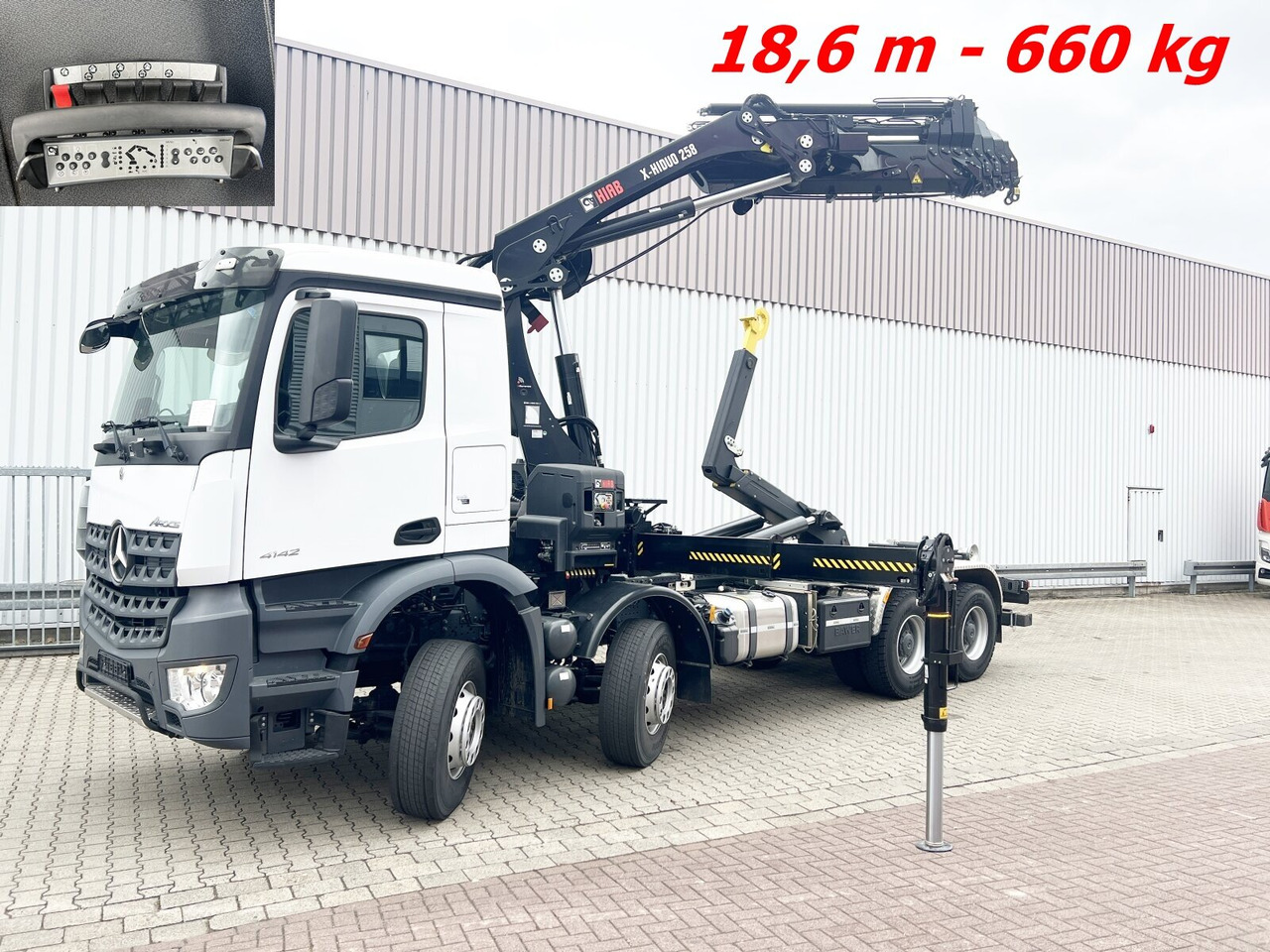 Mercedes-Benz Arocs 4142 B 8x4/4 Arocs 4142 B 8x4/4, Grounder, Funk - Крюковой мультилифт, Автоманипулятор: фото 1 Mercedes-Benz Arocs 4142 B 8x4/4 Arocs 4142 B 8x4/4, Grounder, Funk - Крюковой мультилифт, Автоманипулятор: фото 1