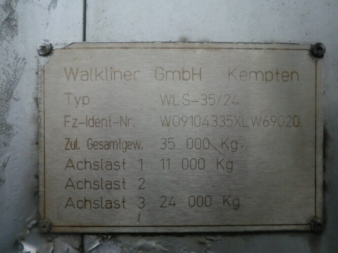 WLS 35/24 WALKLINER WLS 35/24, Walkingfloor mit Klappen linke Seite ca. 87m³ - Полуприцеп с подвижным полом: фото 2 WLS 35/24 WALKLINER WLS 35/24, Walkingfloor mit Klappen linke Seite ca. 87m³ - Полуприцеп с подвижным полом: фото 2