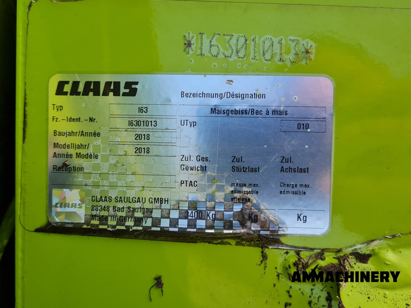 Жатка кукурузная для транспортировки пищевых продуктов Claas Orbis 750 I63 rotary corn header: фото 14