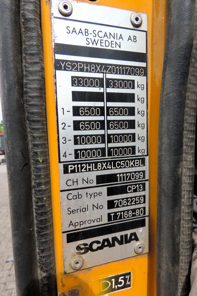 Самосвал Scania 112 - 360 8x4,GREAT CONDITION! 100% VERY CLEAN: фото 16 Самосвал Scania 112 - 360 8x4,GREAT CONDITION! 100% VERY CLEAN: фото 16