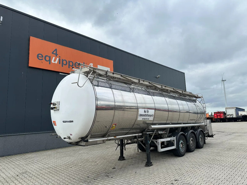 Feldbinder FOOD / LEVENSMIDDELEN / LEBENSMITTEL / 33.500L / 3-COMP / PUMP / NL-trailer / APK: 10-2026 - Полуприцеп-цистерна: фото 1 Feldbinder FOOD / LEVENSMIDDELEN / LEBENSMITTEL / 33.500L / 3-COMP / PUMP / NL-trailer / APK: 10-2026 - Полуприцеп-цистерна: фото 1