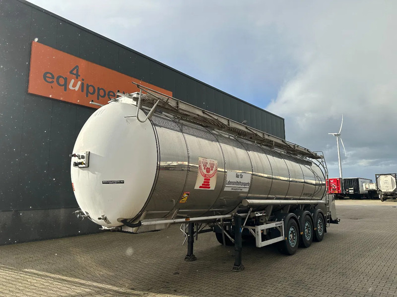 Feldbinder LEBENSMITTEL / LEVENSMIDDELEN FOOD / 33.500L / 3-COMP / PUMPE / INOX / NL-trailer / APK: 07-2026 - Полуприцеп-цистерна: фото 1 Feldbinder LEBENSMITTEL / LEVENSMIDDELEN FOOD / 33.500L / 3-COMP / PUMPE / INOX / NL-trailer / APK: 07-2026 - Полуприцеп-цистерна: фото 1