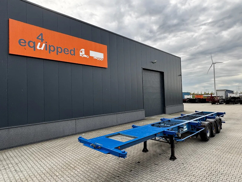 Groenewegen 40FT-chassis / liftaxle / drumbrakes / NL-Chassis - Полуприцеп-контейнеровоз/ Сменный кузов: фото 1 Groenewegen 40FT-chassis / liftaxle / drumbrakes / NL-Chassis - Полуприцеп-контейнеровоз/ Сменный кузов: фото 1