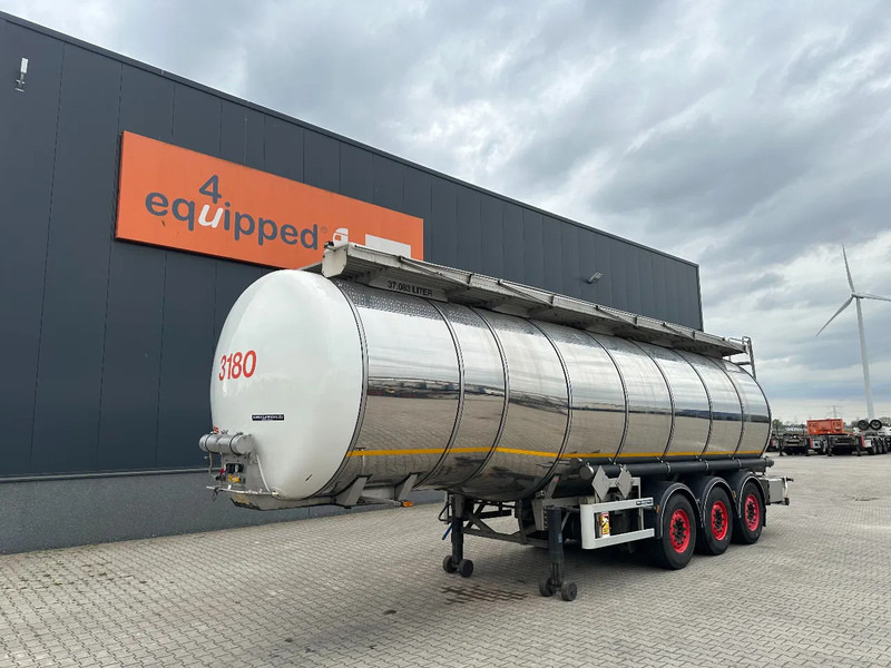 Indox 37.500L / 1-COMP /4-BAFFELS, ADR, L4BH, INOX, NL-trailer, ADR/APK: 07/2025 - Полуприцеп-цистерна: фото 1 Indox 37.500L / 1-COMP /4-BAFFELS, ADR, L4BH, INOX, NL-trailer, ADR/APK: 07/2025 - Полуприцеп-цистерна: фото 1