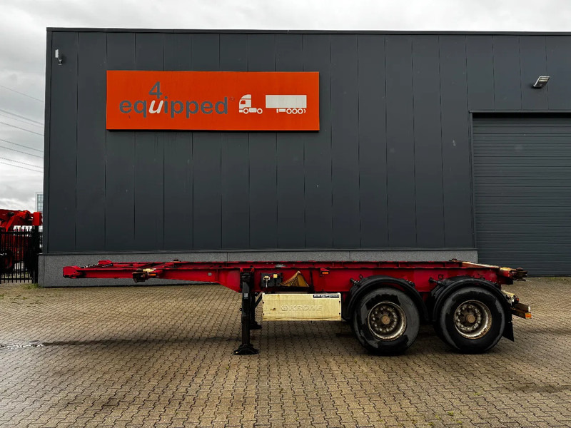 Krone 2-assig 20FT chassis, BPW + trommel, luchtvering, leeggewicht: 3.180kg - Полуприцеп-контейнеровоз/ Сменный кузов: фото 3 Krone 2-assig 20FT chassis, BPW + trommel, luchtvering, leeggewicht: 3.180kg - Полуприцеп-контейнеровоз/ Сменный кузов: фото 3