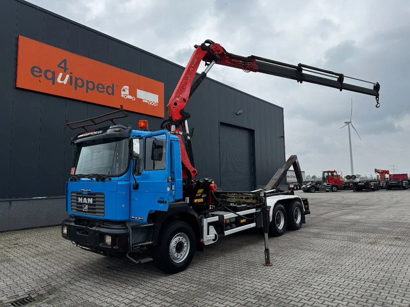 MAN FE 410A, 6x4, EURO-2, Palfinger 17000 Crane + VDL HOOK, full spring, manual gearbox, MOT 9/2025 - Крюковой мультилифт, Автоманипулятор: фото 1 MAN FE 410A, 6x4, EURO-2, Palfinger 17000 Crane + VDL HOOK, full spring, manual gearbox, MOT 9/2025 - Крюковой мультилифт, Автоманипулятор: фото 1