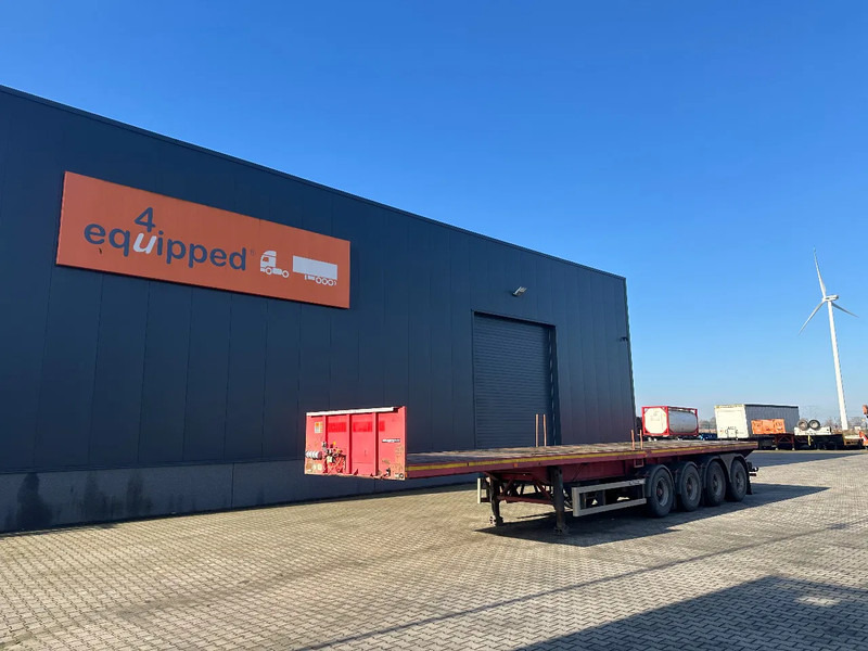 MOL 62 tons Ballast trailer, 4 axles, 2 steering axles, Belgium- trailer, 70% tyres - Полуприцеп бортовой/ Платформа: фото 1 MOL 62 tons Ballast trailer, 4 axles, 2 steering axles, Belgium- trailer, 70% tyres - Полуприцеп бортовой/ Платформа: фото 1