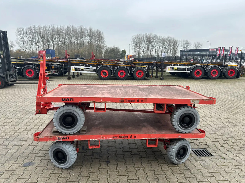 Mafi stack of 2x double-steered and connectable heavy-duty trailers with 6000kg loading capacity, 9x available - Погрузочно-разгрузочная техника: фото 5 Mafi stack of 2x double-steered and connectable heavy-duty trailers with 6000kg loading capacity, 9x available - Погрузочно-разгрузочная техника: фото 5