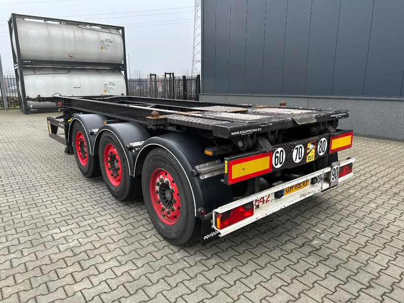 Полуприцеп-контейнеровоз/ Сменный кузов Van Hool 20FT Tipping-chassis, ADR (EX/II, EX/III, FL, AT), SAF, 2 liftaxles: фото 13