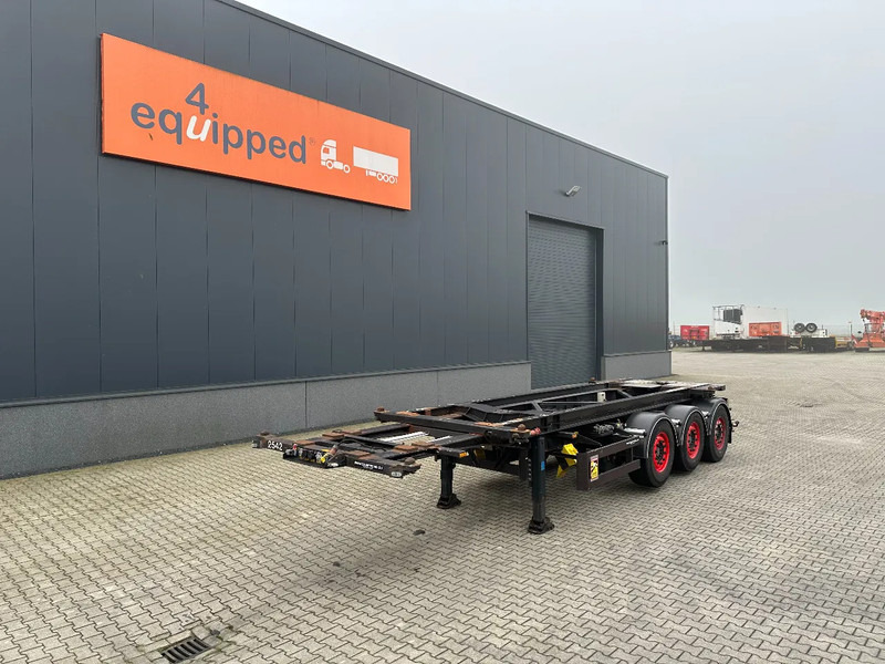 Полуприцеп-контейнеровоз/ Сменный кузов Van Hool 20FT Tipping-chassis, ADR (EX/II, EX/III, FL, AT), SAF, 2 liftaxles: фото 10