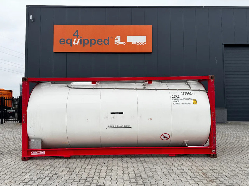 Welfit Oddy 20FT ISO, 24.990L / 1-COMP / 3 BAFFELS / T11 / 22K2 / 4 manholes / 5Y- + CSC-inspection valid until 04/2028 - Танк-контейнер: фото 2 Welfit Oddy 20FT ISO, 24.990L / 1-COMP / 3 BAFFELS / T11 / 22K2 / 4 manholes / 5Y- + CSC-inspection valid until 04/2028 - Танк-контейнер: фото 2