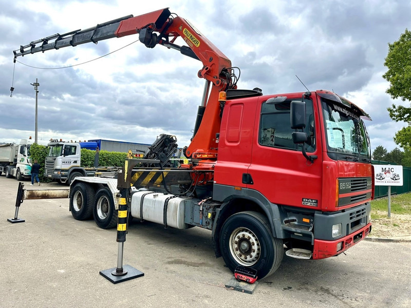 DAF 85 CF 430 6x4 CRANE PK 32.000 F (7x) + WINCH - EURO 2 - MANUAL ZF - HUB REDUCTION / STEEL SPRING - BE TRUCK - Автоманипулятор: фото 1 DAF 85 CF 430 6x4 CRANE PK 32.000 F (7x) + WINCH - EURO 2 - MANUAL ZF - HUB REDUCTION / STEEL SPRING - BE TRUCK - Автоманипулятор: фото 1