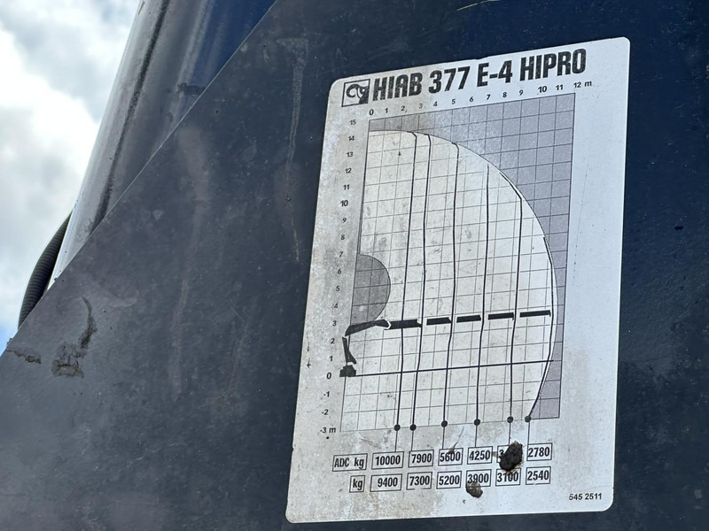 Полуприцеп бортовой/ Платформа Kwb 2-AS KRAANWAGEN + HIAB 377 E-4 HIPRO + JIB 100X-3 + RADIO + ROTATOR - SAF assen - LUCHTVERING - BELGISCHE KENTEKEN: фото 9