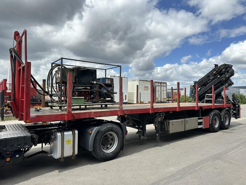 Полуприцеп бортовой/ Платформа Kwb 2-AS KRAANWAGEN + HIAB 377 E-4 HIPRO + JIB 100X-3 + RADIO + ROTATOR - SAF assen - LUCHTVERING - BELGISCHE KENTEKEN: фото 12