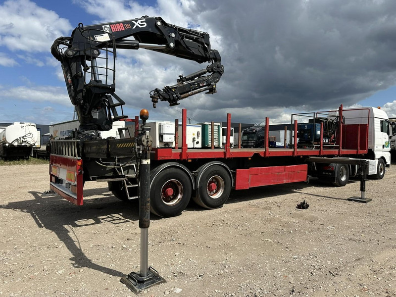 Kwb 2-AXLES PLATFORM + CRANE + HIAB 377 E-4 HIPRO + JIB 100X-3 + RADIO + ROTATOR - SAF axles - AIR SUSPENISION - BELGIAN REG. - Полуприцеп бортовой/ Платформа: фото 2 Kwb 2-AXLES PLATFORM + CRANE + HIAB 377 E-4 HIPRO + JIB 100X-3 + RADIO + ROTATOR - SAF axles - AIR SUSPENISION - BELGIAN REG. - Полуприцеп бортовой/ Платформа: фото 2