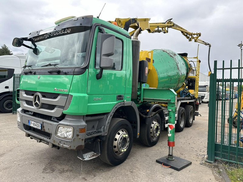 Mercedes-Benz ACTROS 3241 8x4 PUMI PM M 21-3 (21m) Putzmeister - *238.000km* / 1586H - EPS - BLADVERING / NAAFREDUCTIE - Автобетоносмеситель: фото 4 Mercedes-Benz ACTROS 3241 8x4 PUMI PM M 21-3 (21m) Putzmeister - *238.000km* / 1586H - EPS - BLADVERING / NAAFREDUCTIE - Автобетоносмеситель: фото 4