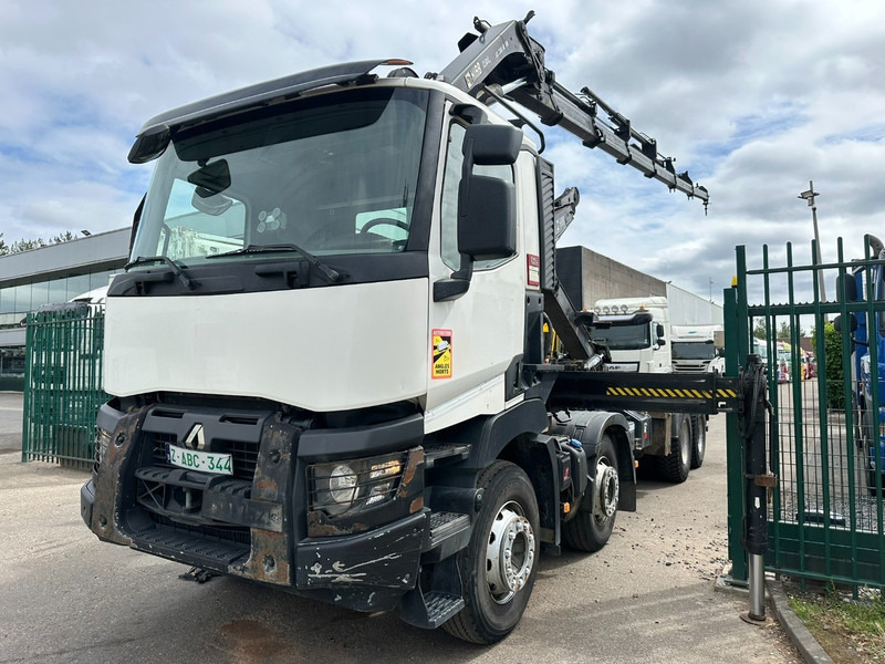 Renault C460 8x4 HOOKLIFT + CRANE HIAB 288 E-6 HIDUO - RADIO - 5/6 F - STEEL SPRING / HUB REDUCTION - Автоманипулятор: фото 3 Renault C460 8x4 HOOKLIFT + CRANE HIAB 288 E-6 HIDUO - RADIO - 5/6 F - STEEL SPRING / HUB REDUCTION - Автоманипулятор: фото 3