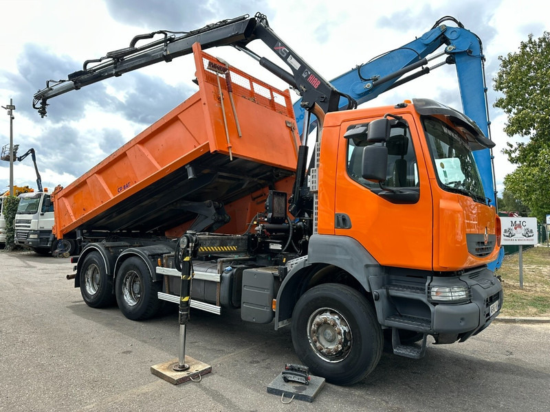 Renault KERAX 380 DXI 6x4 TIPPER + CRANE HIAB 144 B-3 - RADIO - *246.000km* - RETARDER - BORDMATIC - EURO 5 - Самосвал, Автоманипулятор: фото 1 Renault KERAX 380 DXI 6x4 TIPPER + CRANE HIAB 144 B-3 - RADIO - *246.000km* - RETARDER - BORDMATIC - EURO 5 - Самосвал, Автоманипулятор: фото 1