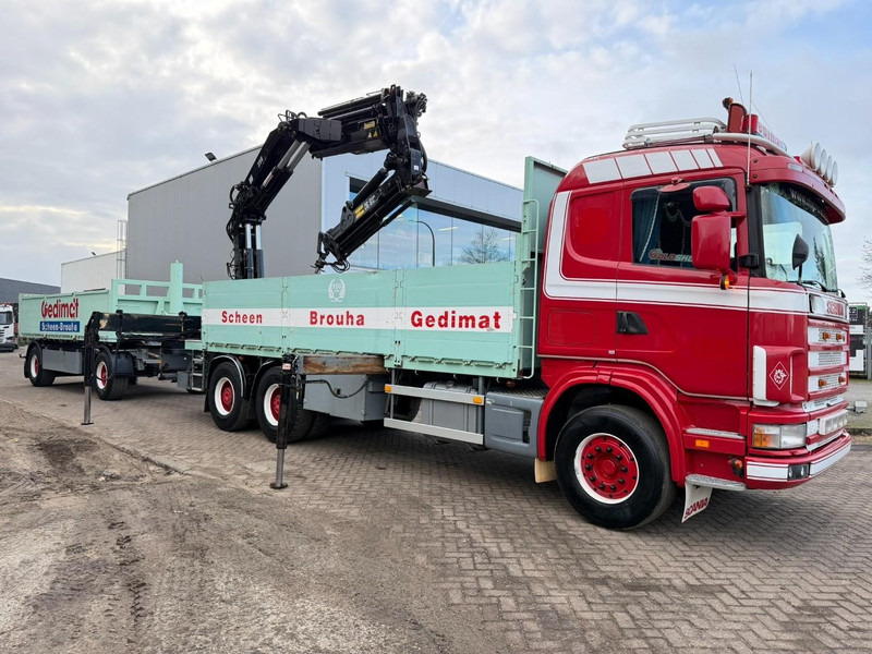 Scania 164L-480 V8 6x4 BAUSTOFF + KRAN HIAB 350-4 + JIB 90-4 - *TOP ZUSTAND* - ROTATOR - RADIO - RETARDER - BLATT / AP ACHSEN - BELGISCHE LKW - Грузовик бортовой/ Платформа, Автоманипулятор: фото 2 Scania 164L-480 V8 6x4 BAUSTOFF + KRAN HIAB 350-4 + JIB 90-4 - *TOP ZUSTAND* - ROTATOR - RADIO - RETARDER - BLATT / AP ACHSEN - BELGISCHE LKW - Грузовик бортовой/ Платформа, Автоманипулятор: фото 2