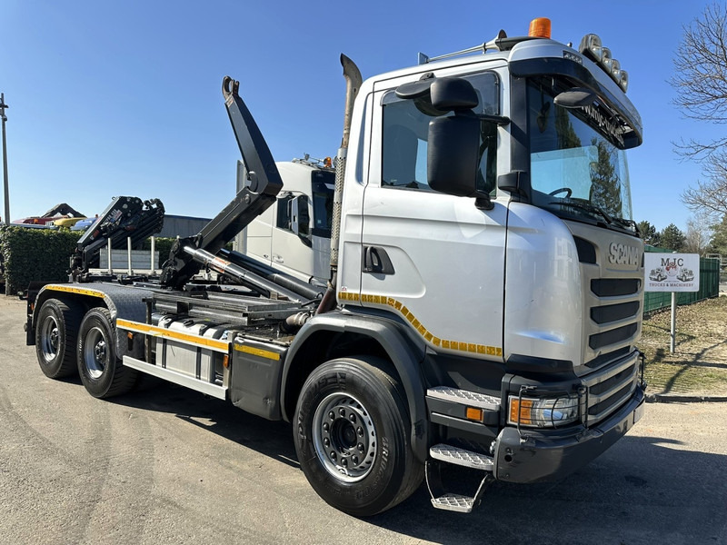 Scania G450 6x4 HOOKLIFT / HAAKSYSTEEM AJK 20T - 5760mm - 3m90 WB - HUB REDUCTION / STEEL SUSPENSION - EURO 6 - BE TRUCK - Крюковой мультилифт: фото 1 Scania G450 6x4 HOOKLIFT / HAAKSYSTEEM AJK 20T - 5760mm - 3m90 WB - HUB REDUCTION / STEEL SUSPENSION - EURO 6 - BE TRUCK - Крюковой мультилифт: фото 1