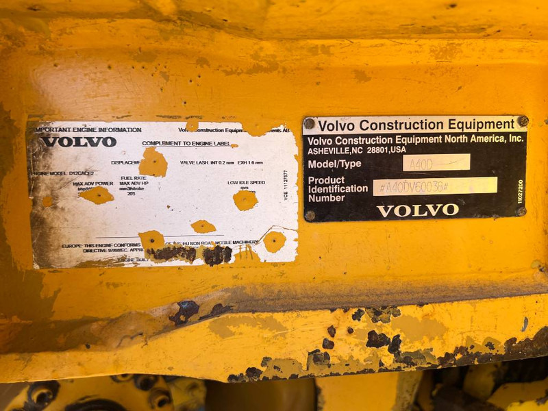 Сочленённый самосвал Volvo A40D: фото 8